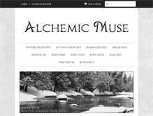 Tablet Screenshot of alchemicmuse.com
